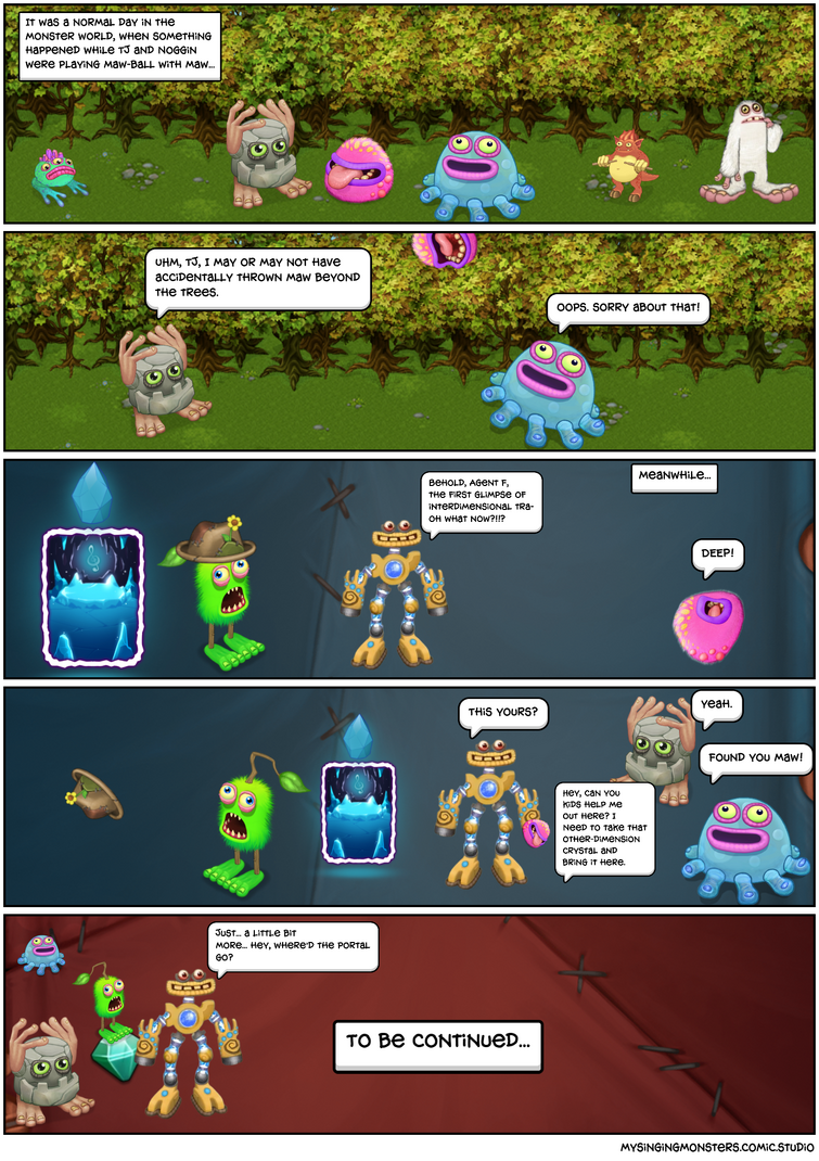 My Singing Monsters The Comic Series Journey To The Second Dimension Part One Fandom
