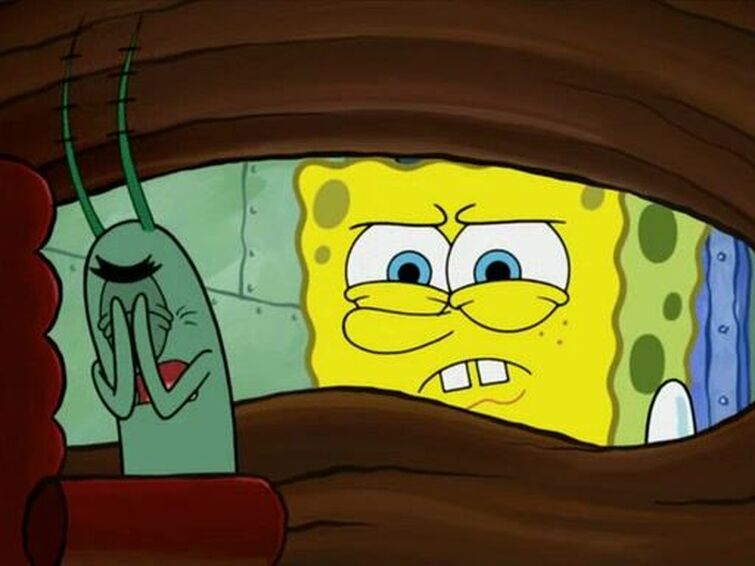 Plankton And Spongebob On Someone S In The Kitchen With Sandy Fandom