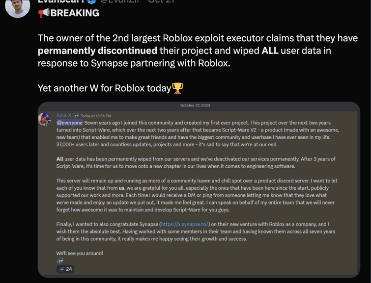 roblox is PERMANENTLY SHUTTING DOWN NEXT WEEK 