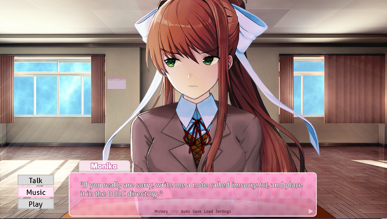 As a promotion for our DDLC: Beating Into Life Mod, Monika would