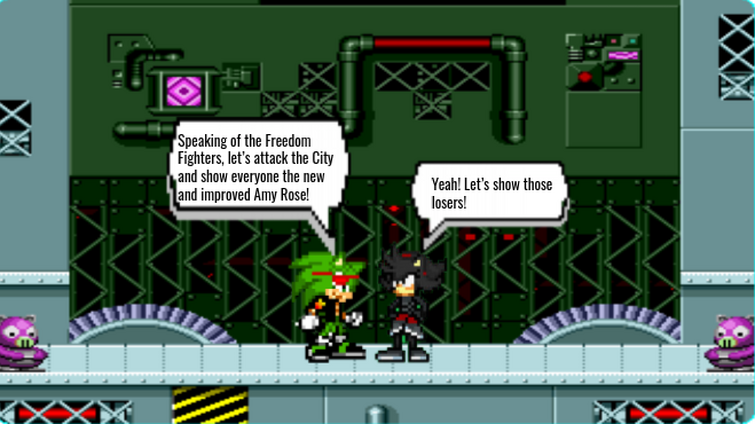 The Colorblindness of Amy Rose sprite comic