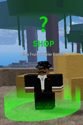 Getting Candy To Try And Get Dragon Fruit On The Random Fruit Shop Blox  Fruit Dealer's Cousin! What Will I Get?