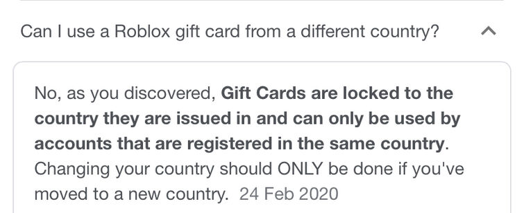 RTC on X: Robux giftcards will be region-locked as of Monday, meaning  that, for example, if someone purchases a gift card in the U.S., anyone  outside of the U.S. will be unable