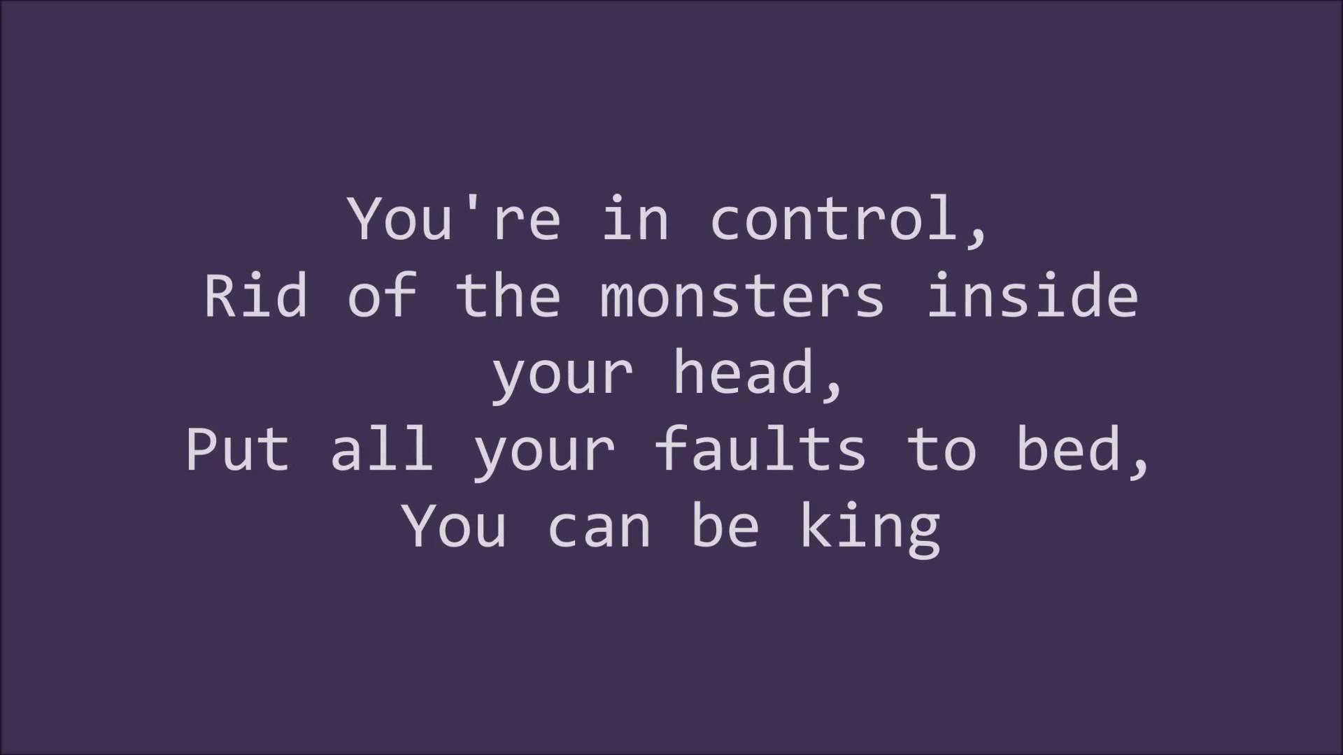 you can be king again- lyrics videoYouTube.