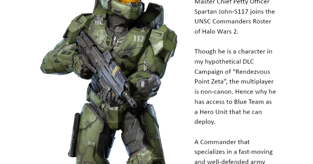 What if The Master Chief was a Commander in Halo Wars 2? | Fandom