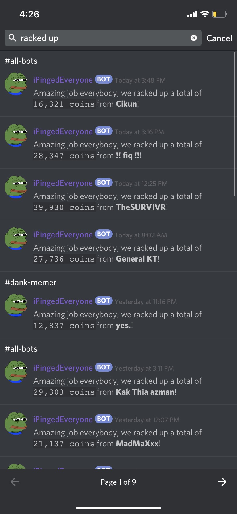 Discord Bots Games Rob