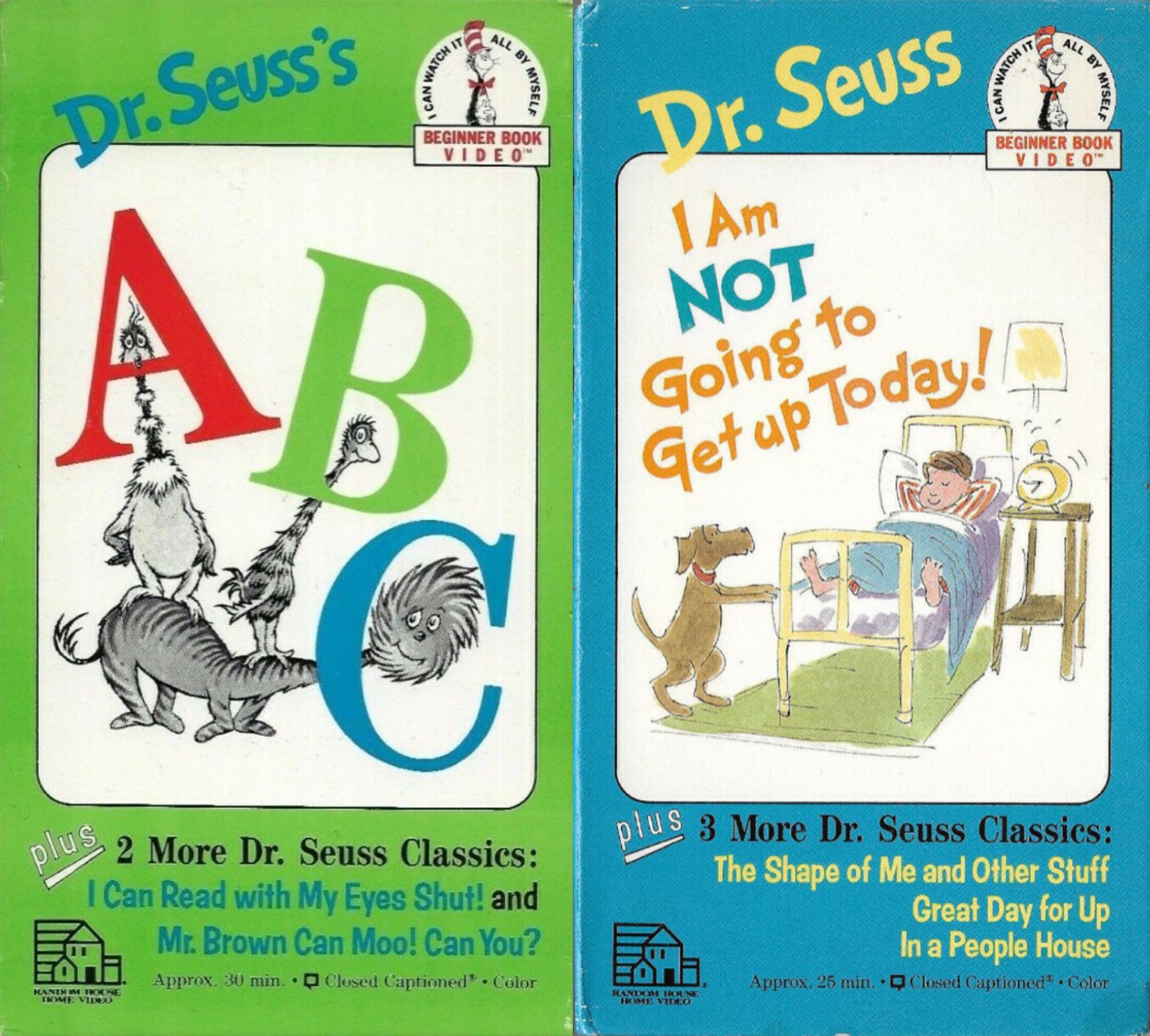 Dr. Seuss Beginner Book Video Dr. Seuss's ABC and I Am NOT Going to