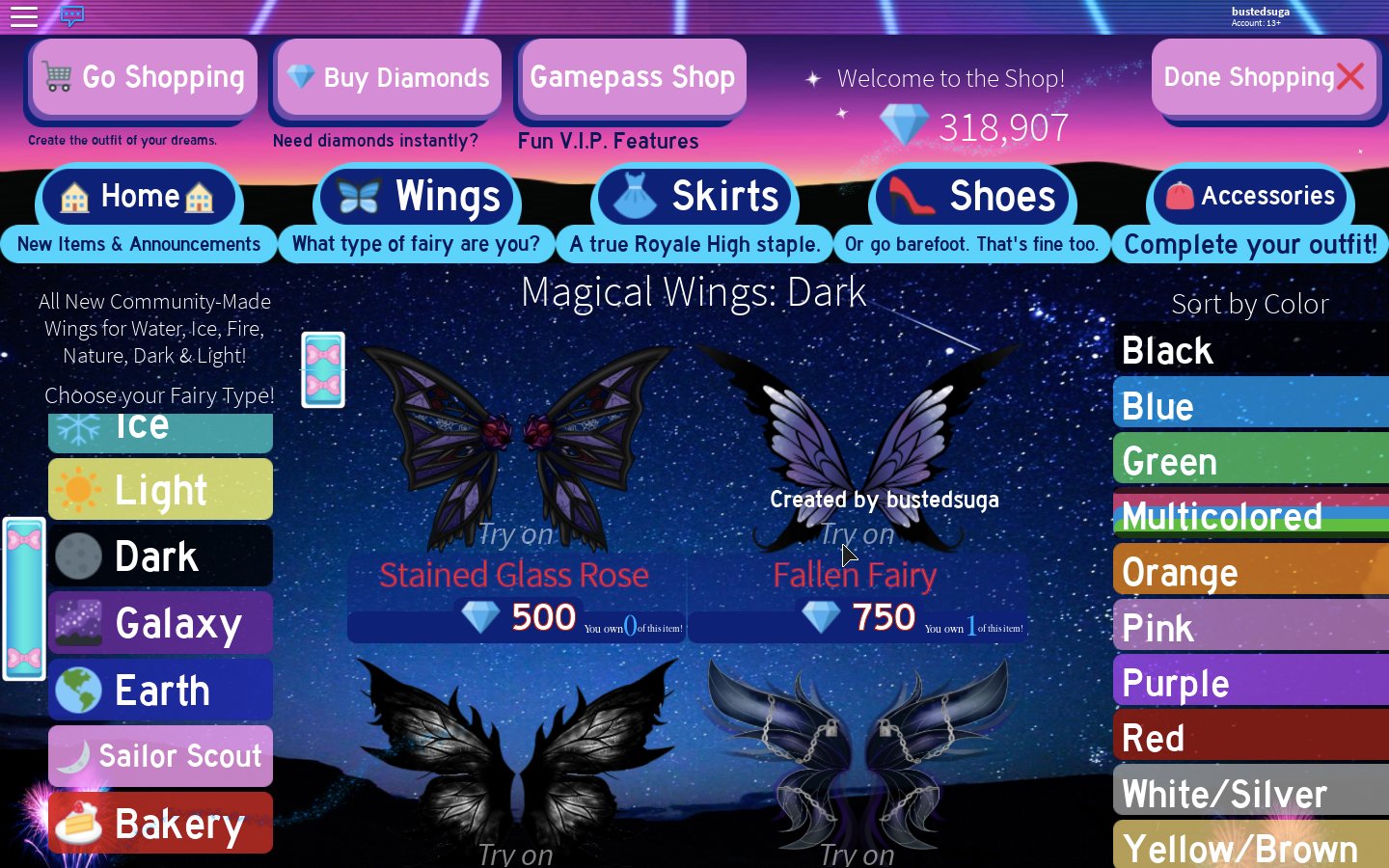One Of The People Who Stole Wings Fandom - dark roblox royale high outfits