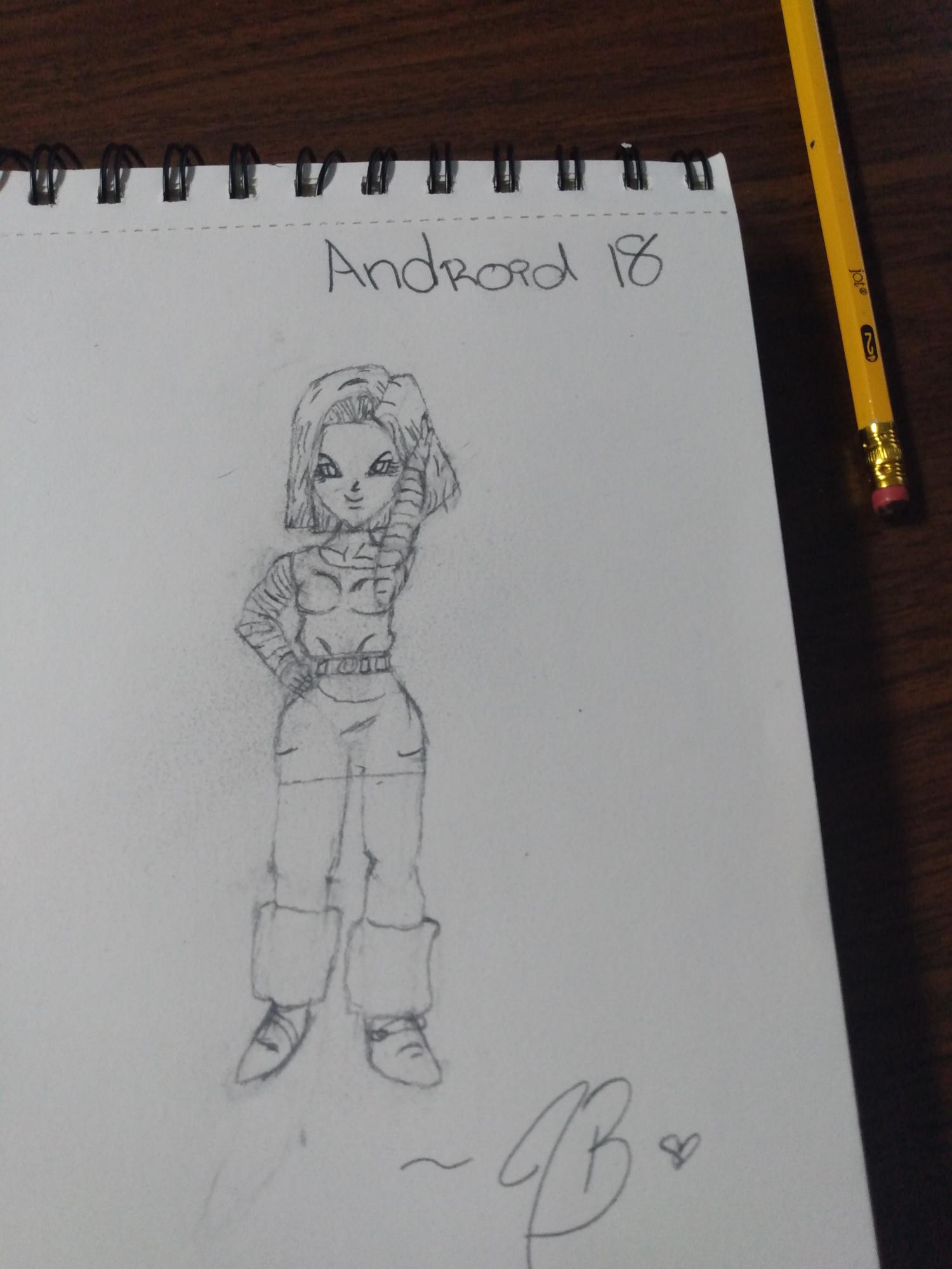 How to draw ANDROID 18 STEP BY STEP