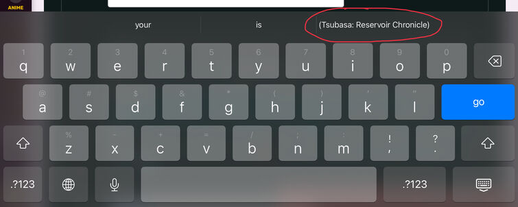 iphone keyboard asterisk