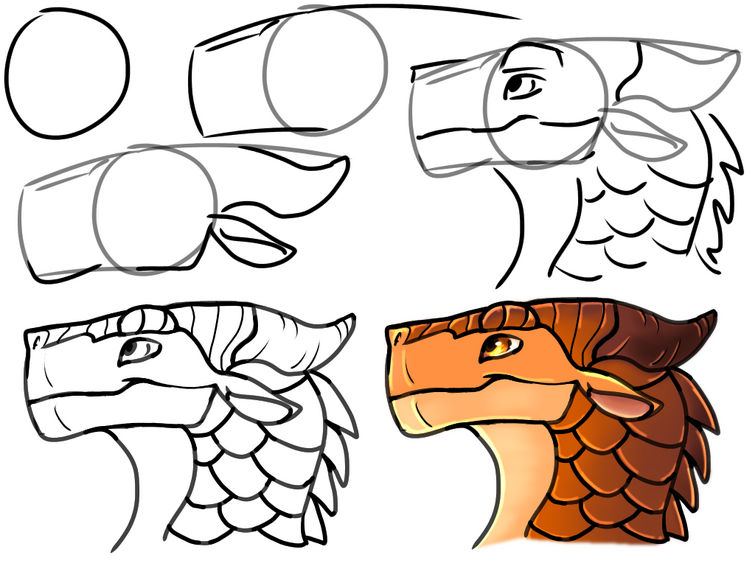 Draw Dragons Inspired by Wings of Fire, Dragon Drawing and Sketching for  Beginners