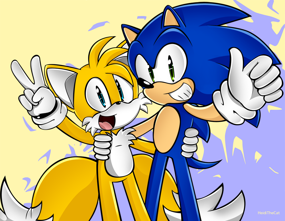 Sonic and Tails.