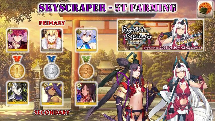 FGO NA - Little Big Tengu 2023 - 5T Farming Guide (Bronze - Skyscraper)