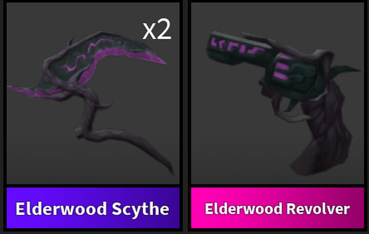 Mm2 pet. Elderwood Set mm2. Elderwood Scythe mm2. Элдервуд револьвер мм2. Нож Elderwood.