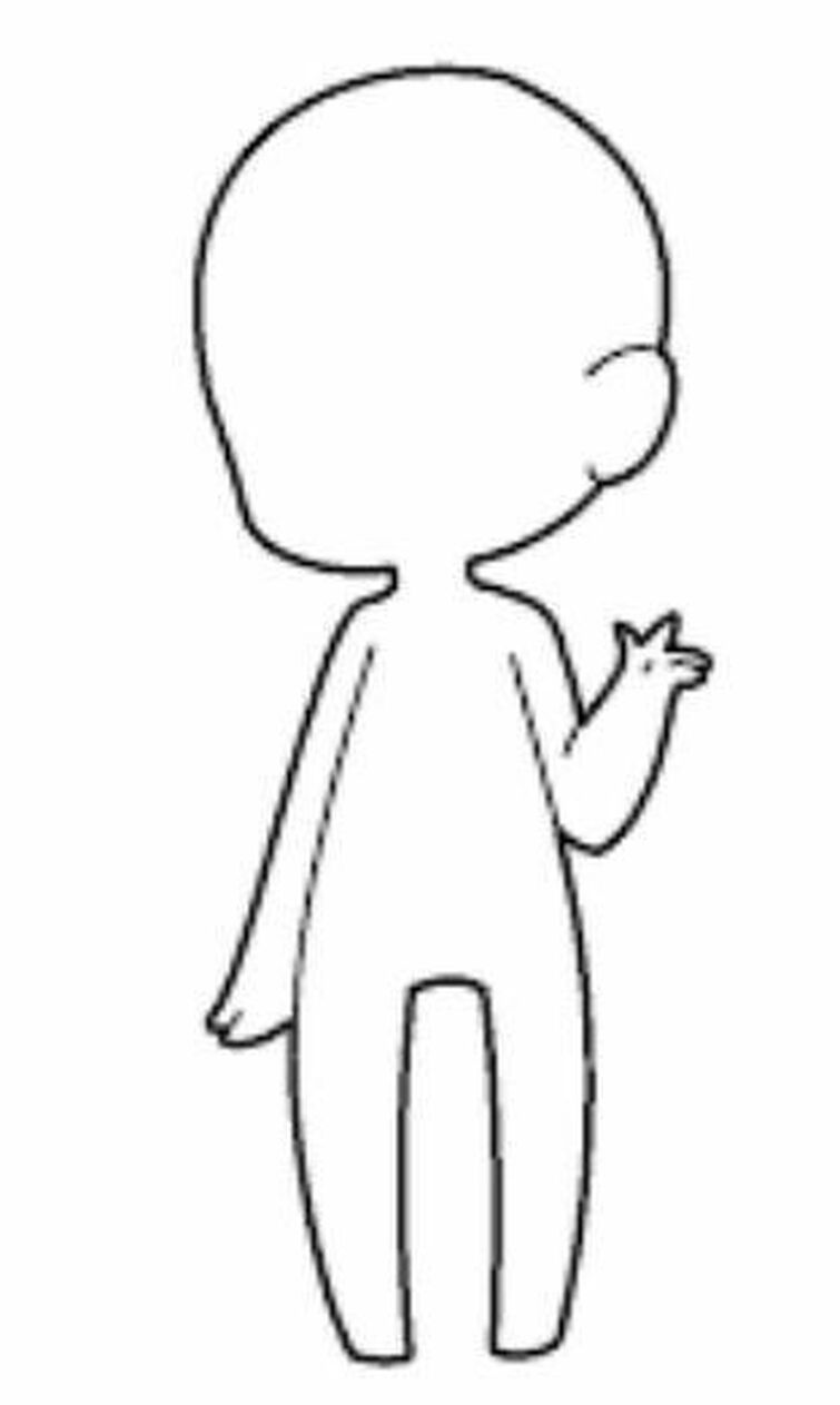 chibi body outline