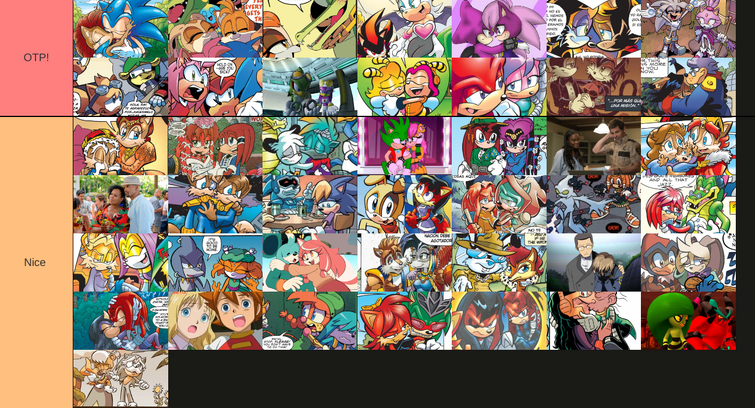 Image tagged in sonic the hedgehog,tier list - Imgflip