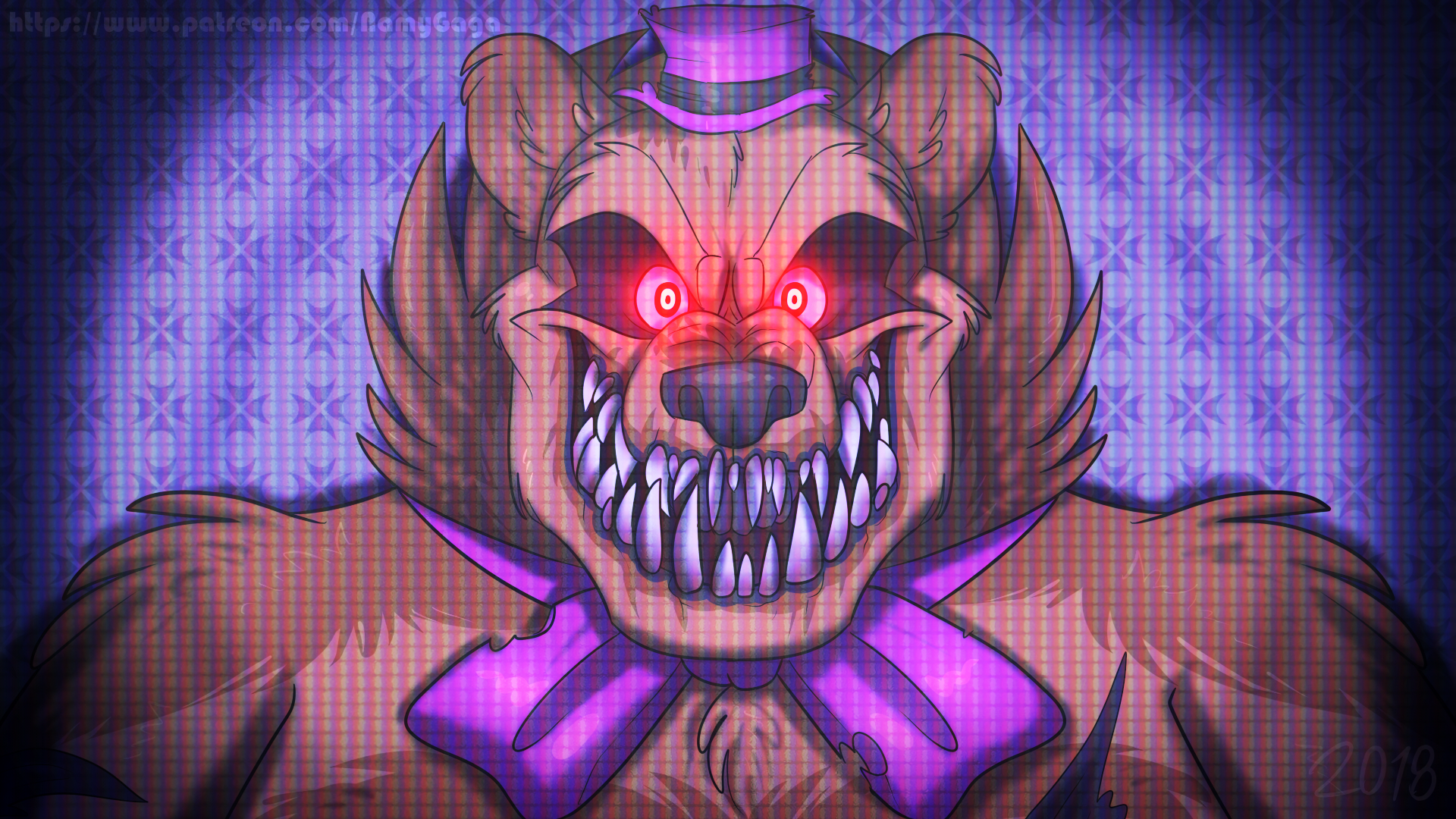 Fnaf Nightmare Fredbear Fanart