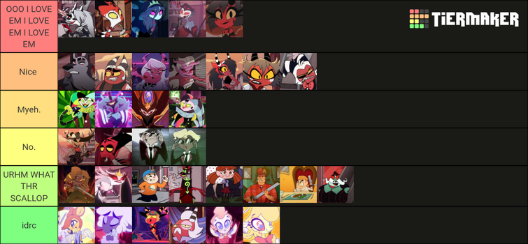 HelluvaBOOZ 🎃 on X: I made a tier list for if you'd agree to go on a  Starbucks date with HB characters. So. Have fun with this. I guess.  #HelluvaBoss  /