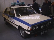 A Polish FSO Polonez '78 Polish police car.