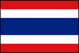 Flag of Thailand with border