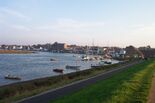 The quay at Wells-next-the-sea, viewed from the embankment. Author- Chris Wood (User:chris j wood).