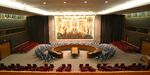 The United Nations Security Council Chamber in New York, also known as the Norwegian Room.