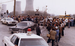 Carter leaving Three Mile Island