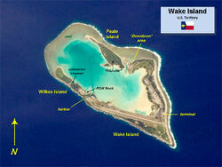 Wake Island NASA photo map