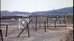 US_CH-47_Chinooks_parked_in_revetments_at_a_helipad_at_Phu_Bai_Combat_Base_near_H...HD_Stock_Footage