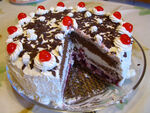 A Black Forest Gâteau, a German dessert.