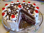 A Black Forest Gâteau, a German dessert.