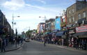 Shops on Camden High Street. Attribution: Grim23 at English Wikipedia.