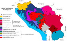 Former Yugoslavia durning war