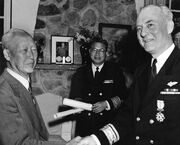 Syngman Rhee and Rear Admiral Ralph A