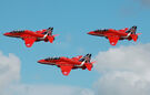 RAF Red Arrows depart RIAT Fairford 14thJuly2014 arp