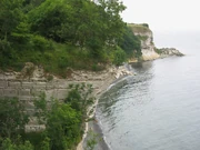 The cliff of "Stevns Klint" located in South Zealand, east Denmark in 2007.