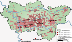 Ruhr area-map