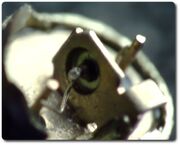 Inside Polish germanium transistor TG50