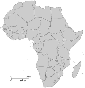 Blank Map-Africa