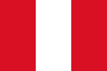 The offical flag of Peru.