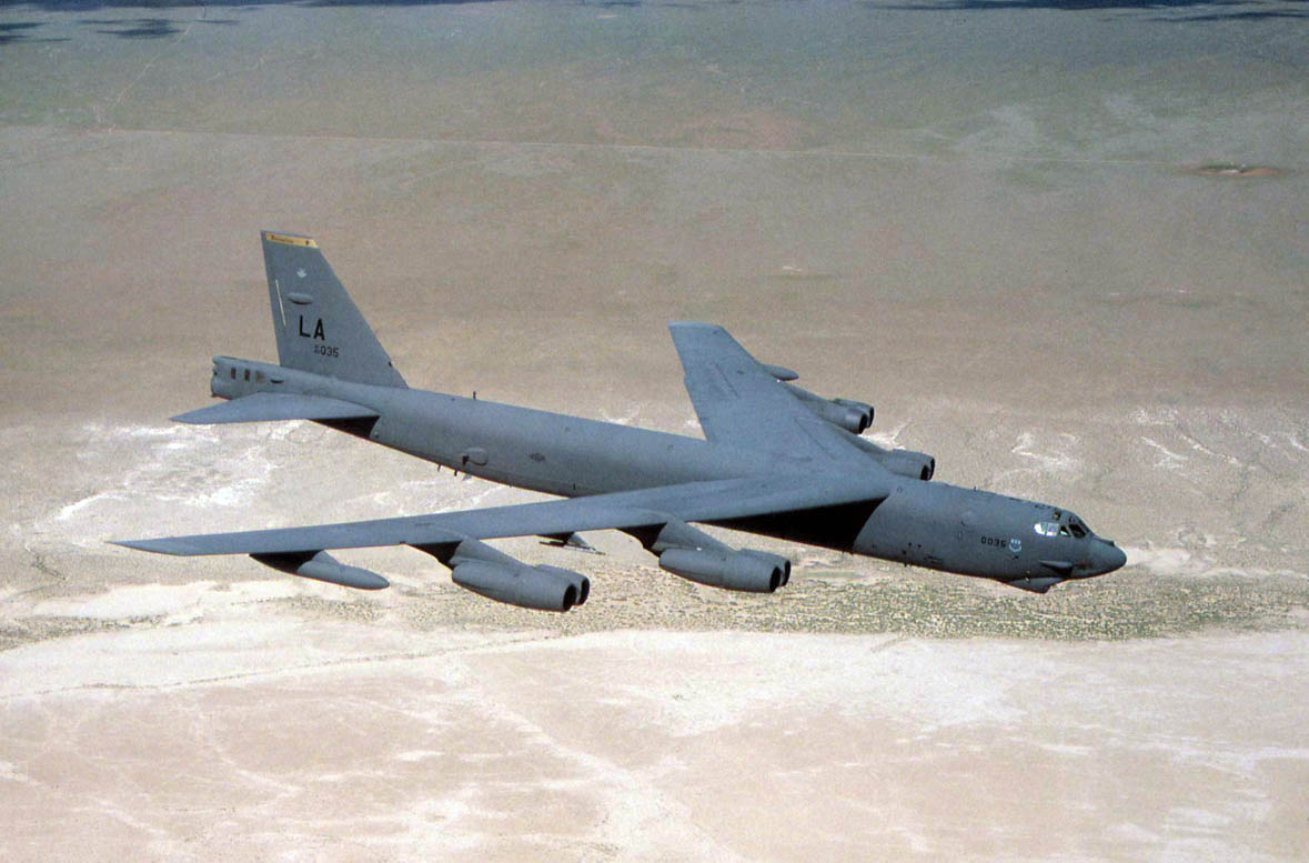 How is the size of a B52 compared with the current largest plane