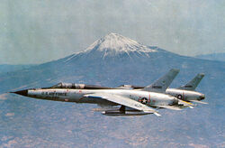 F-105 Thunderchiefs Mt Fuji