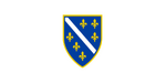 Bosnian separatist flag and national the flag from 1992 to 1998.
