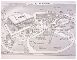 Map of Shootings at Kent State University in 1970