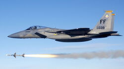 USAF F-15C fires AIM-7 Sparrow 2