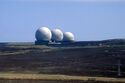 The old 'golfball' class radomes at Fylingdales in 1986.