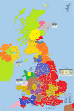 A UK interim DNA grouping map (2010s)