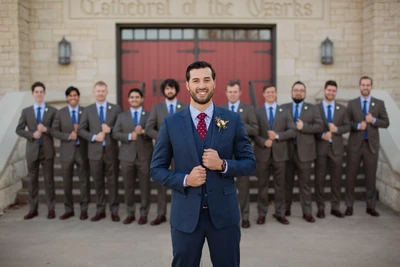 Jeremy and his groomsmen.