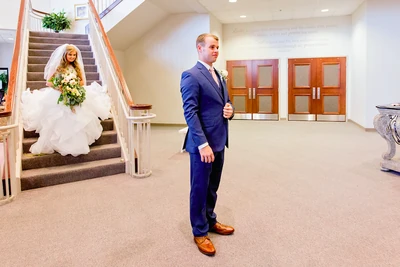 Just before the first look.