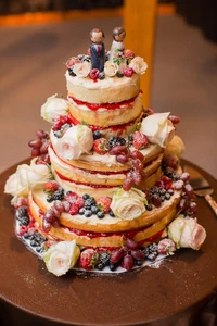 The wedding cake.